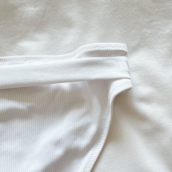 Playboy Misguided bikini bottoms Buckle Ribbed High Cheeky Waist Size 8 swimsuit - Picture 11 of 13